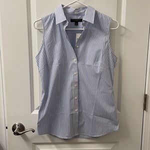 Blue white stripe banana republic Riley sleeveless